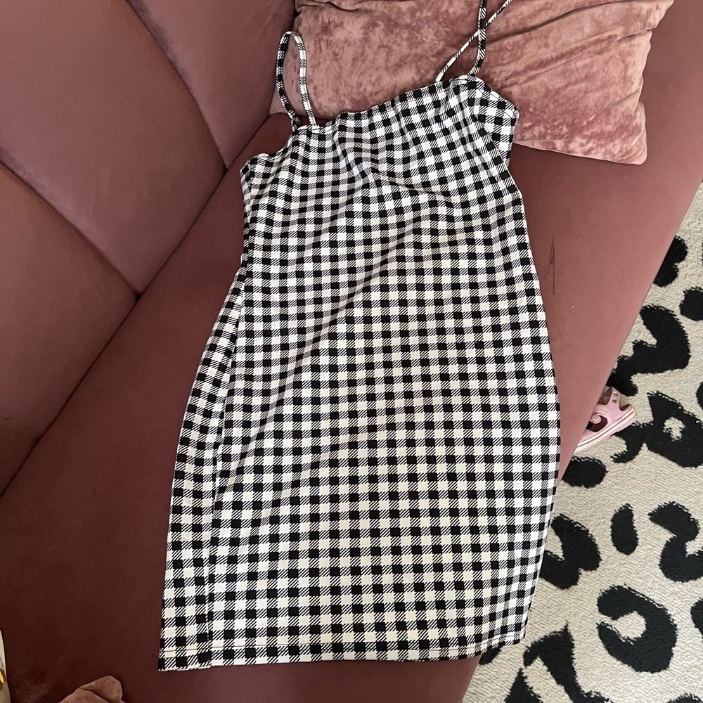 Checkerboard dress